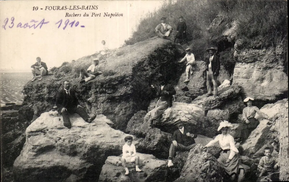 Fouras-les-Bains — Felsen des Port Napoléon — Verlag O.L.B.B. - Vorderseite