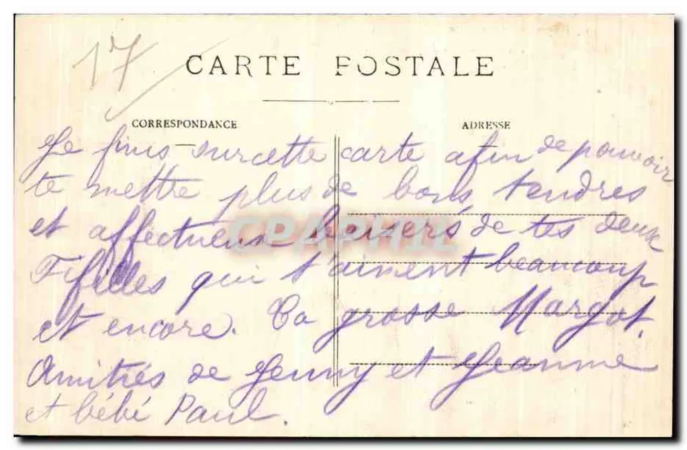 Fouras-les-Bains — Felsen des Port Napoléon — Verlag O.L.B.B. - Rückseite