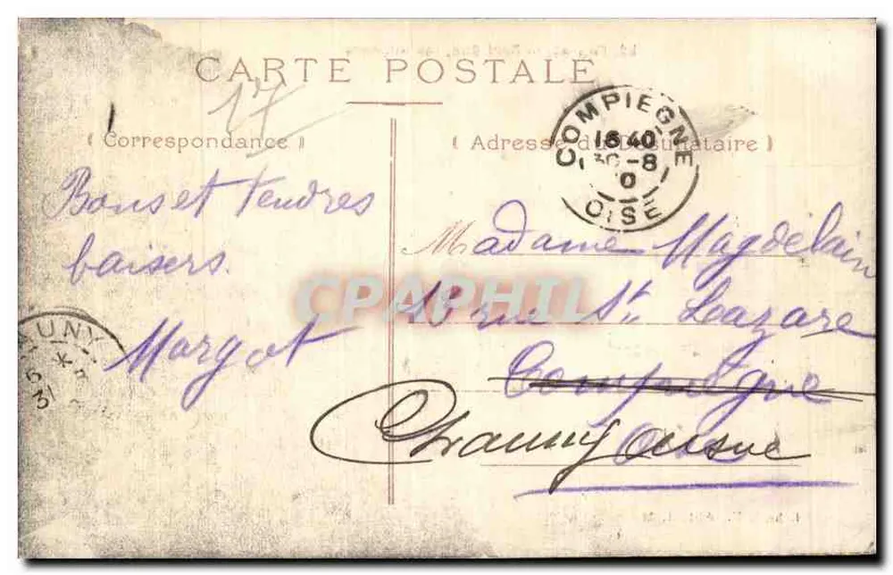 Fouras — Porto Sud, i Rochers — Cliché J. F., edito da J. M. - Verso