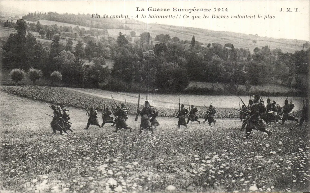 Soldaten auf dem Marsch - Der europäische Krieg 1914 - J.M.T. - Vorderseite