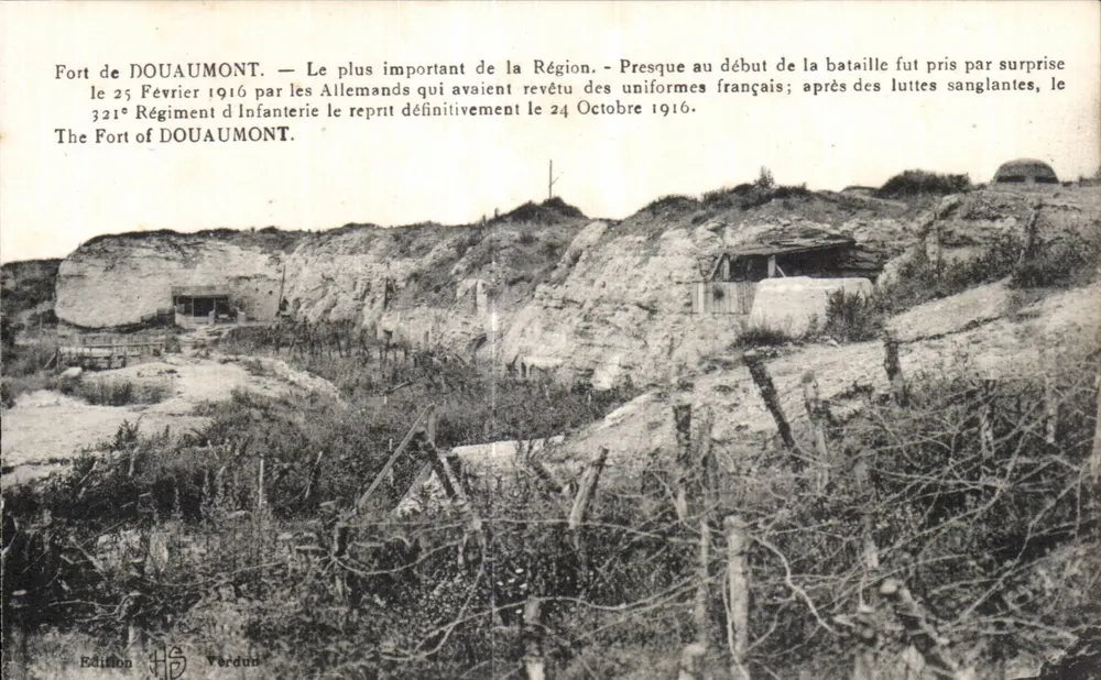 Fort de Douaumont — Ansicht des zerstörten Forts — HS Verdun-Ausgabe - Vorderseite
