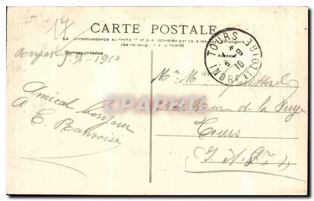 Umgebung von Royan - Pontaillac, Strandbereich um 17 Uhr — Édition Léon Tonon Nouvelles Galeries - Rückseite
