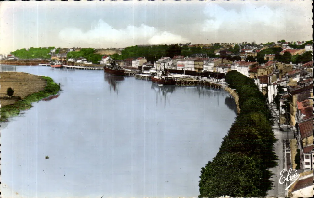 Widok La Rochelle — Port i nabrzeże — Wydawca Elcée - Awers