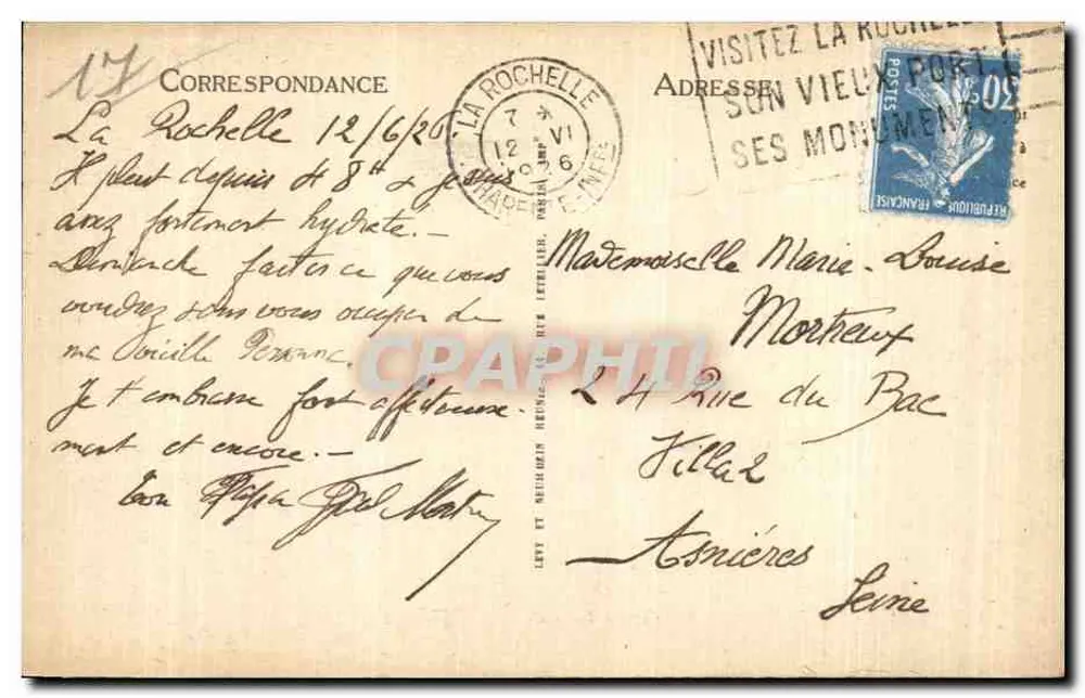 La Rochelle — Der Hafen und die Uhrturm — LL. n° 471 - Rückseite