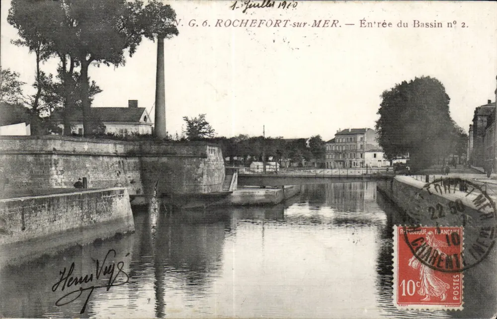 Rochefort-sur-Mer — Entrée du Bassin n°2 — N.G.6 — Henri Vuyz - Vorderseite