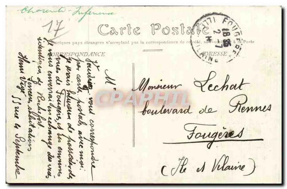 Rochefort-sur-Mer — Entrée du Bassin n°2 — N.G.6 — Henri Vuyz - Rückseite