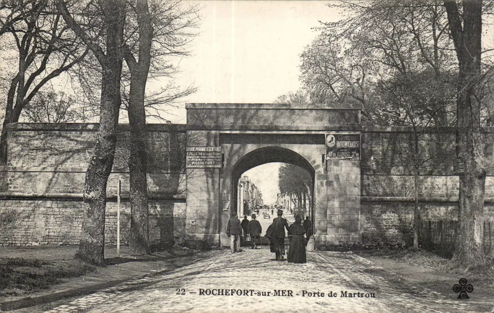ROCHEFORT-sur-MER — Porta de Martrou — Editora Épelletin & Cie, n°22 - Frente