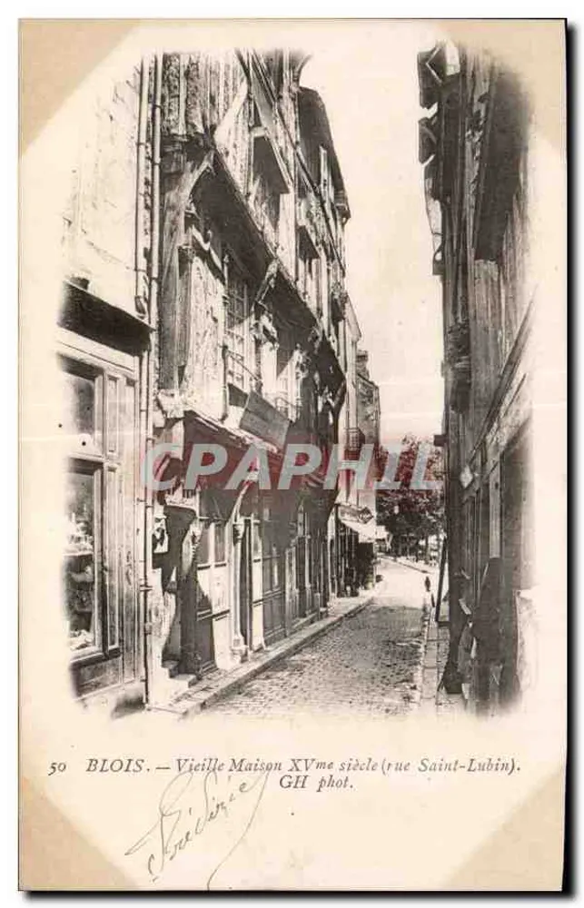 Blois — Altes Haus des 15. Jahrhunderts (rue Saint-Lubin) — GH phot. - Vorderseite