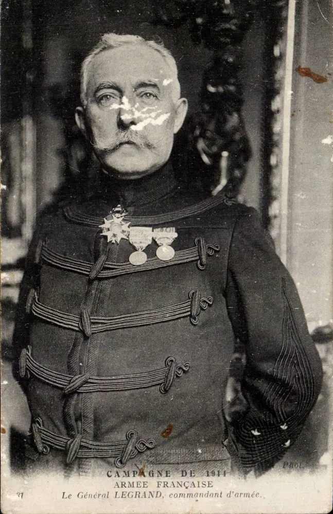 General Légrand — Armeechef — Kampagne 1914, Französische Armee, Verlag Phol. - Vorderseite