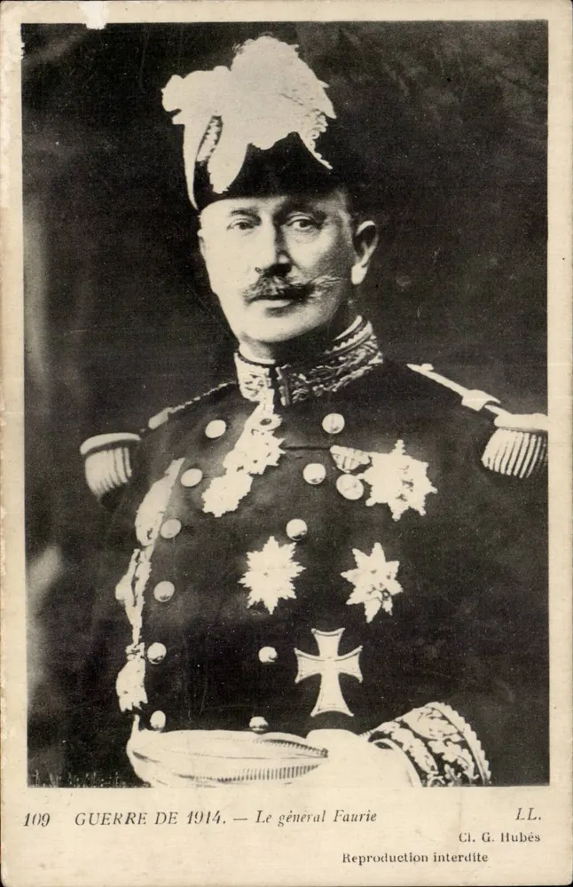 Krieg 1914 — General Faurie — Cl. G. Hubés - Vorderseite