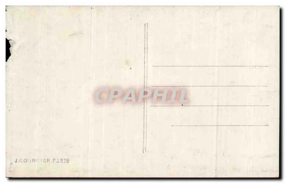 Amiral Touchard e Geral Pau — Guerra 1914 — J. Courcier Paris, n° 3649 - Verso