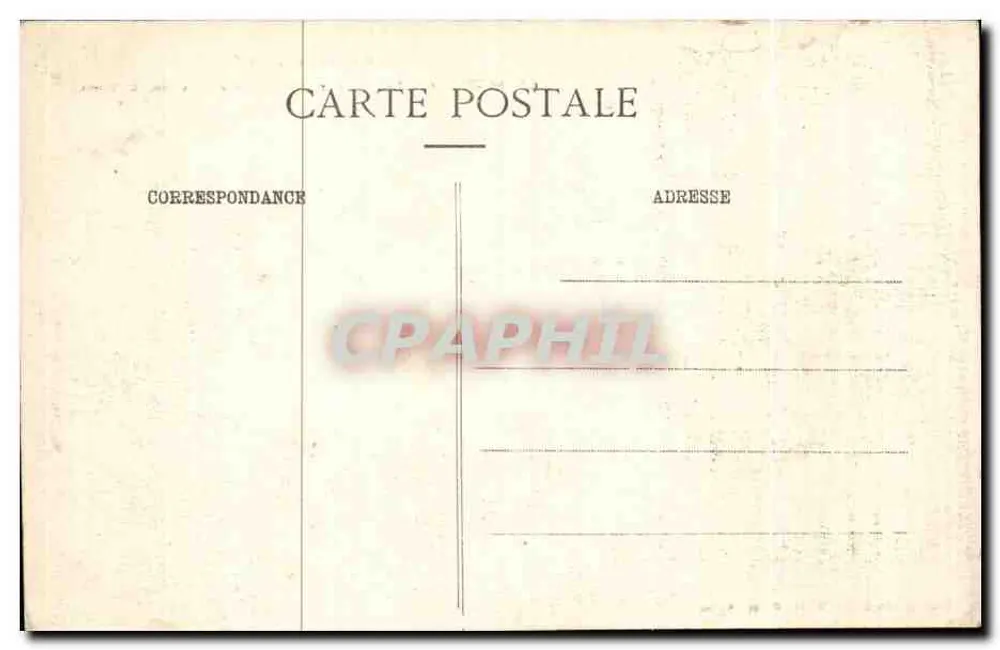 Gerbéviller — Die Kapelle des Schlosses und zerstörte Häuser — Lunéville Photo, F.B. 18, Place de l'Église - Rückseite