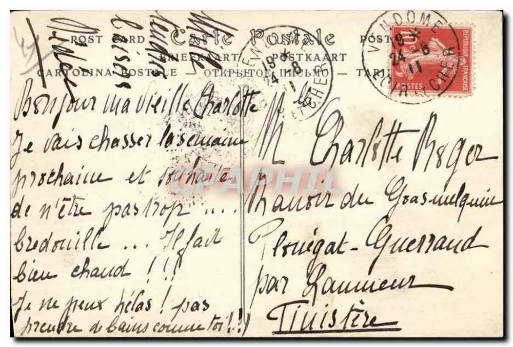 Montoire-sur-le-Loir — Ansicht des Schlosses — ND. Phot. - Rückseite