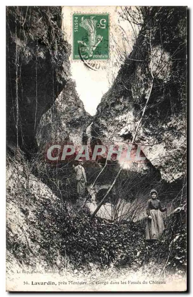 Lavardin, nahe Montoire — Schlucht in den Fossen des Schlosses — A. Le Fay, Foto, Montoire - Vorderseite