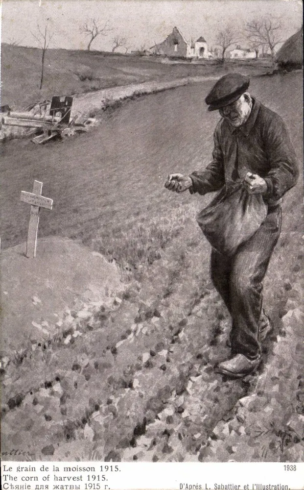 Der Korn der Ernte 1915 — Nach L. Sabattier und l'Illustration, n° 1938 - Vorderseite