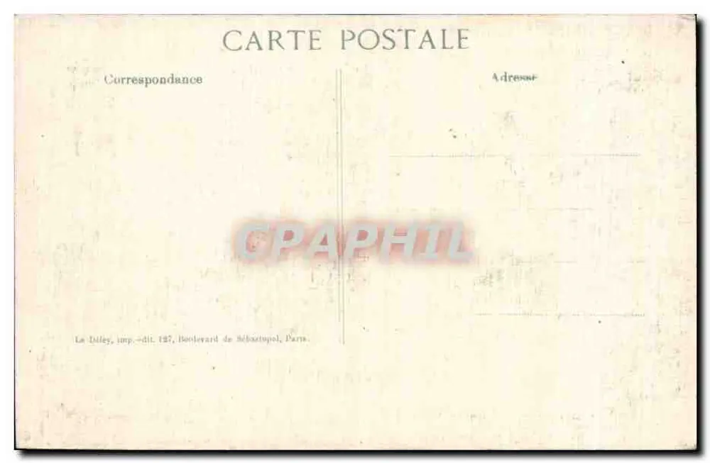 Senlis - Der Licorne-Quartier — zerstört — Verlag B.D. (B. Delley) - Rückseite