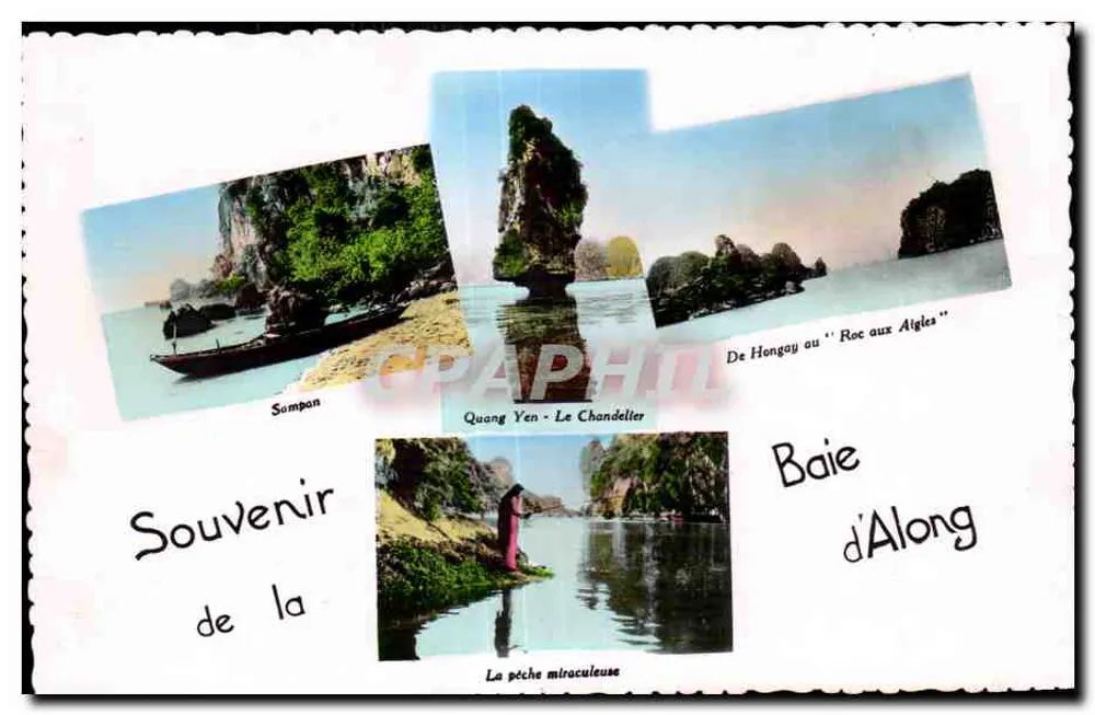 Baía de Along - Sompan - Quang Yen - O Candeeiro - Roc aux Aigles — Edições P.C. Paris - Frente