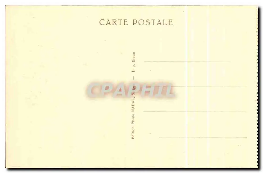 Ruinen von Angkor - Angkor-Vath — Zentrale Galerie des kreuzförmigen Klostergangs im ersten Stock — Edition Photo NADAL, Imp. Braun - Rückseite