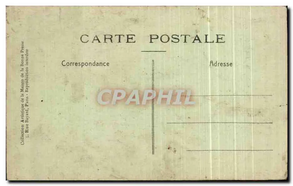 Sainte Jeanne d'Arc — Jeanne wird zur Hinrichtung geführt — Kunstkollektion der Maison de la Bonne Presse, Paris - Rückseite