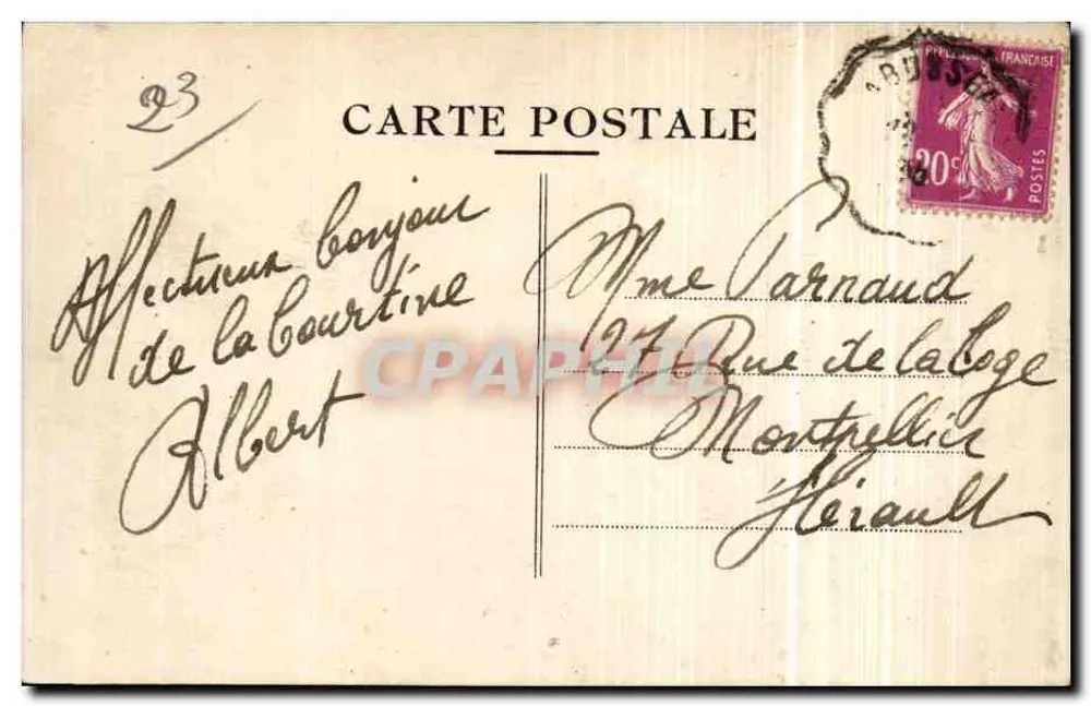 Camp de La Courtine — Allgemeiner Blick auf die 2. Brigade — Éditions de La Courtine - Rückseite