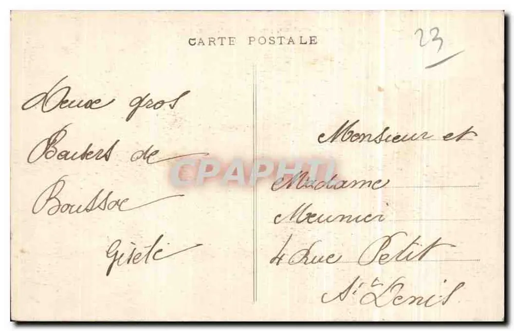 Pierres Jaumâtres, in der Nähe von BOUSSAC (Creuse) — A. de Nussac, Verlag, Guéret - Rückseite