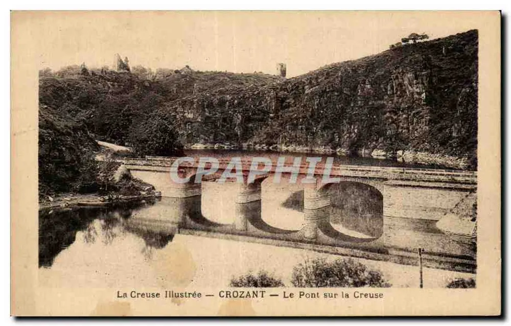 Crozant — El Puente sobre la Creuse — La Creuse Illustrée - Anverso
