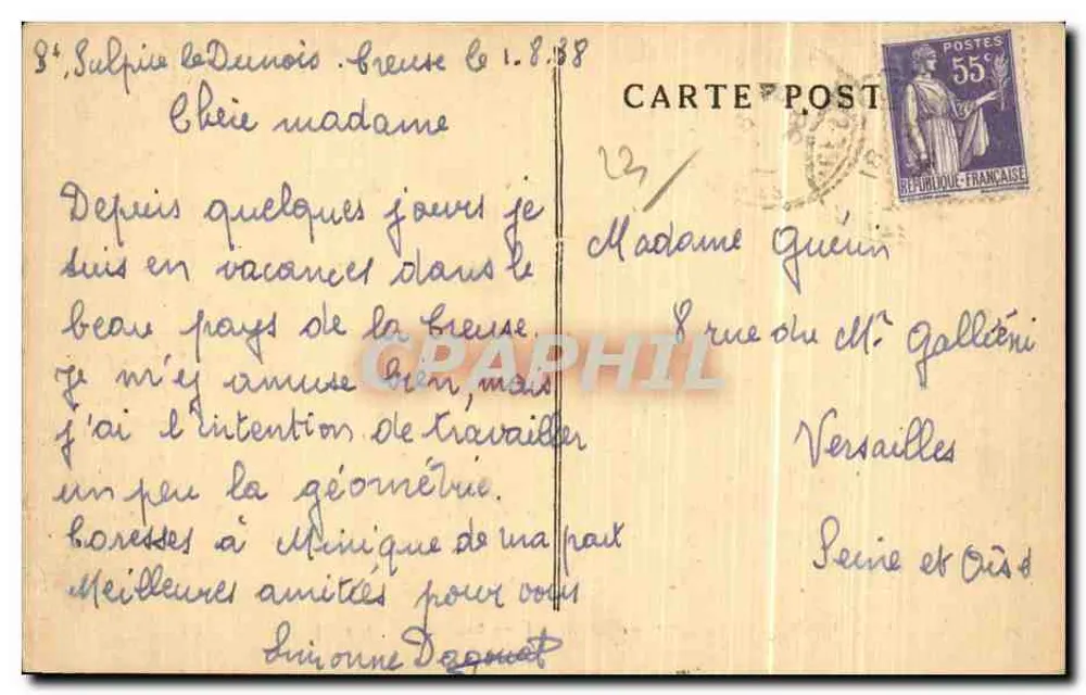 Crozant — El Puente sobre la Creuse — La Creuse Illustrée - Reverso