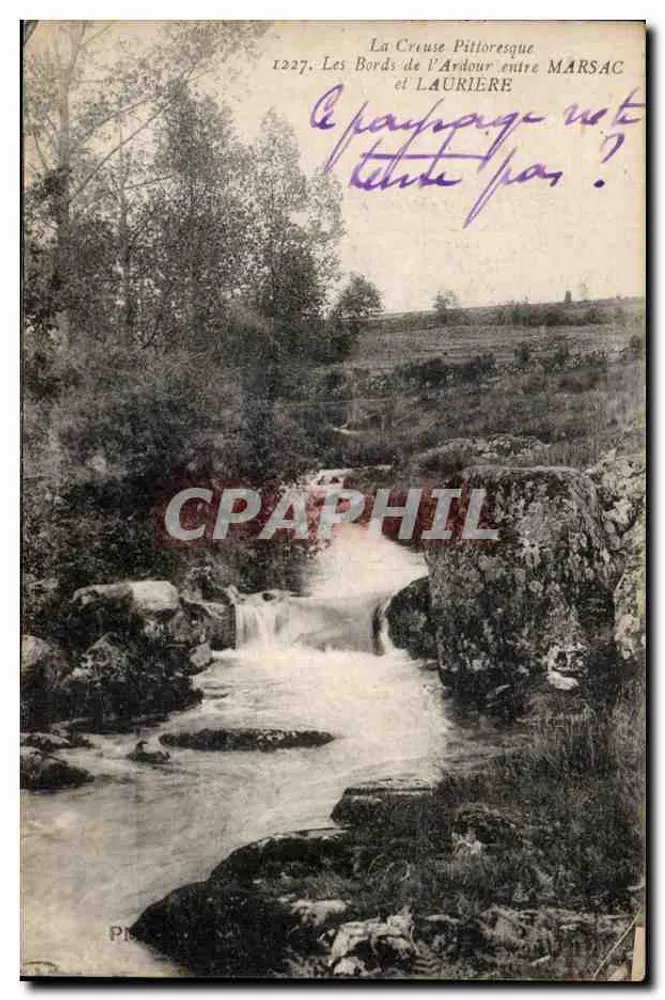 Pittoreske Creuse — Die Ufer des Ardour zwischen MARSAC und LAURIERE — n°1227 - Vorderseite