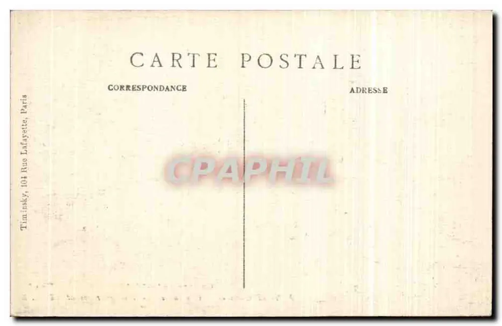 Albert (Somme) — Eine Straße nach dem Bombardement — Visa 468, T. M. K. - Rückseite