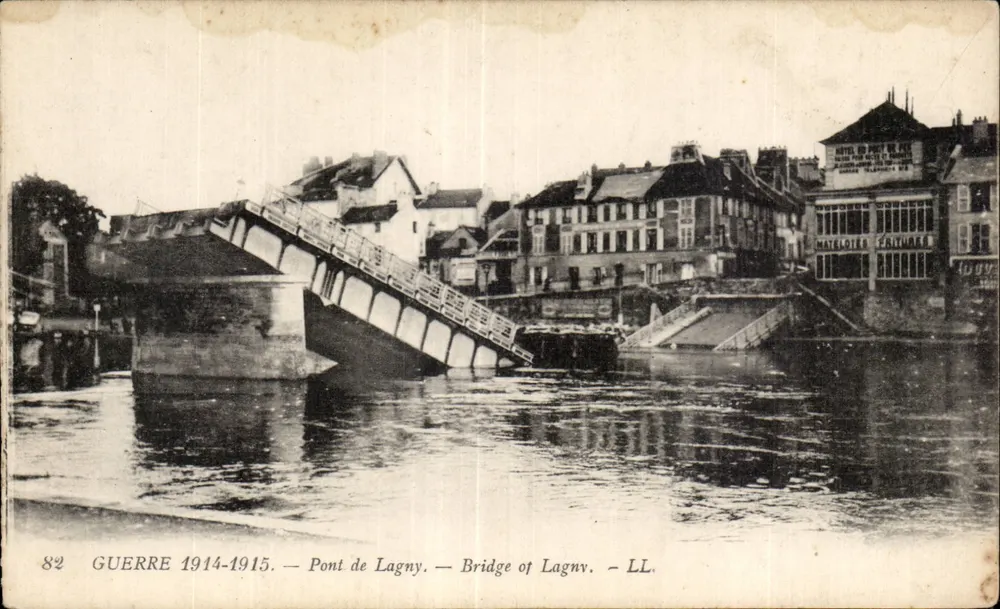Ponte de Lagny — Guerra 1914-1915 — LL - Frente