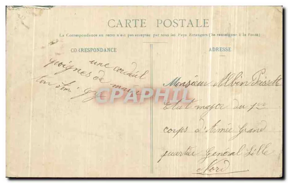 Camp de Châlons — Artillerie-Lager — Militär-Buchhandlung Guerth, Mourmelon - Rückseite