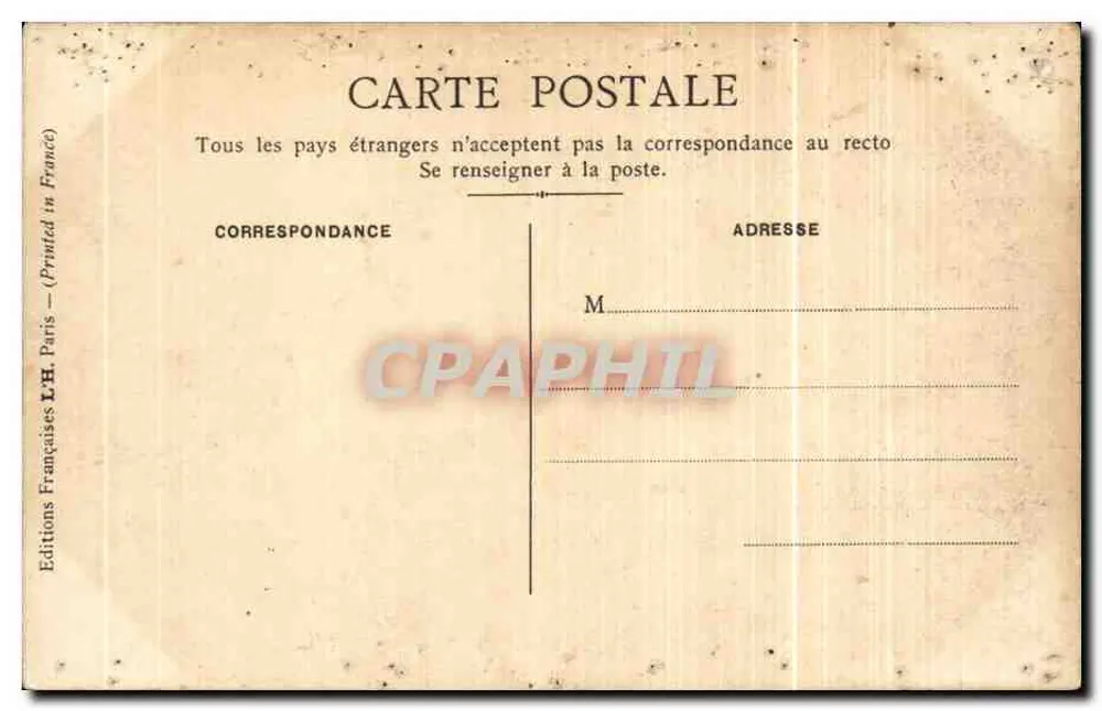 Bataille de la Marne — Le 75 en action — Éditions L.H. Paris - Verso