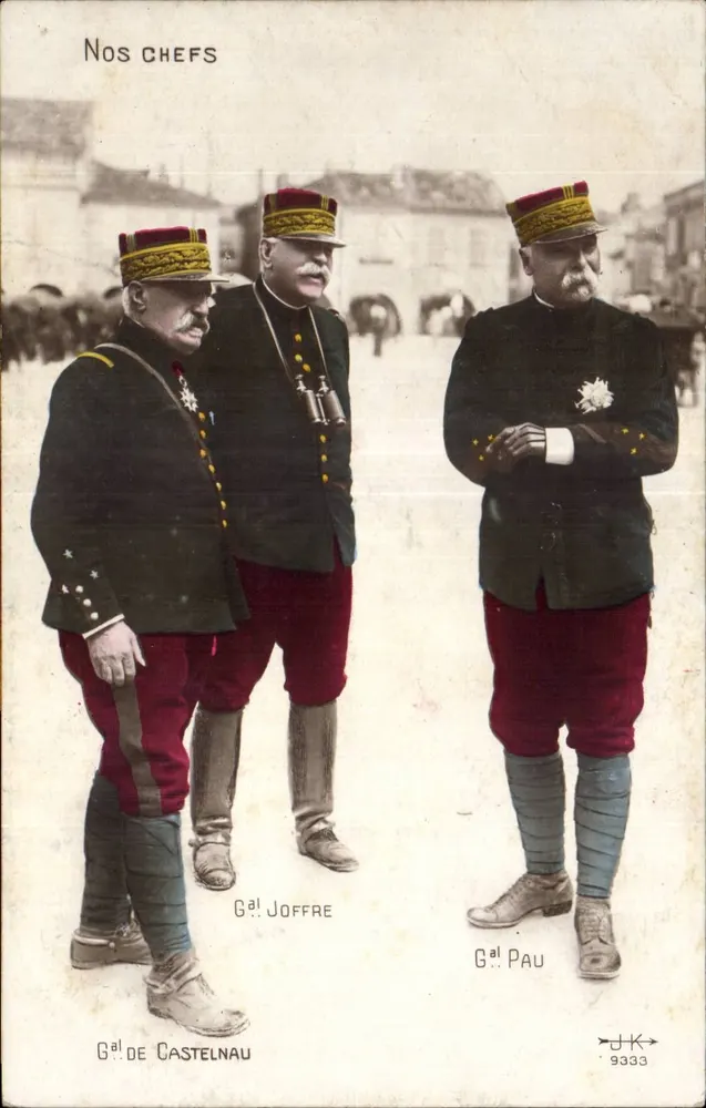 Unsere GENERÄLE — General de Castelnau, General Joffre, General Pau — DK 9333 - Vorderseite