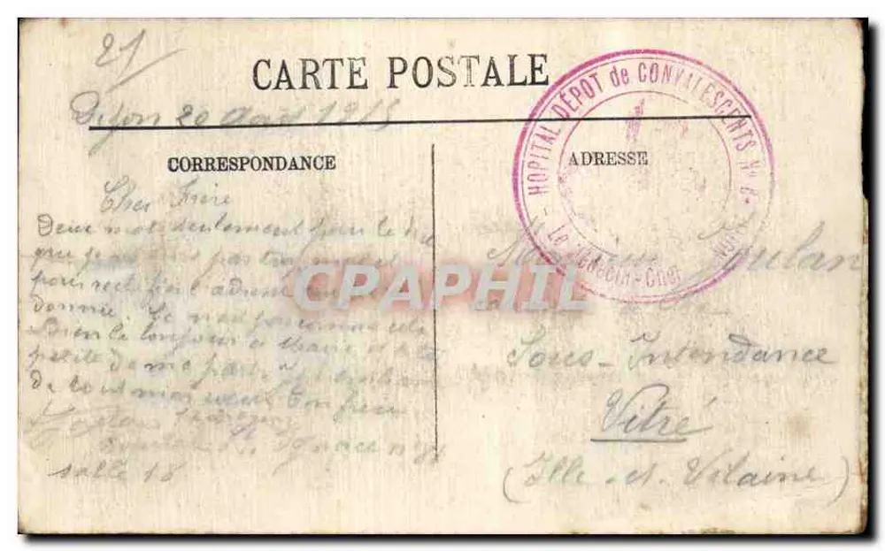 Dijon — O Rond-Point das Allées — Selecta n°132 - Verso
