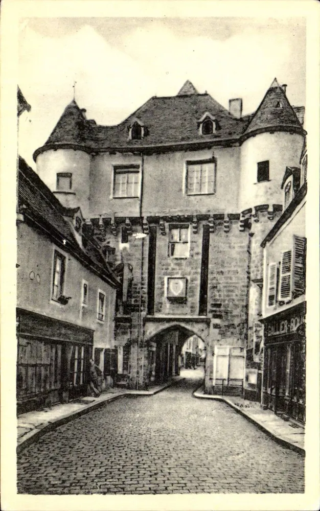 Semur — Brama Sauvigny — Zabytkowy monument (XIV w.) - Awers
