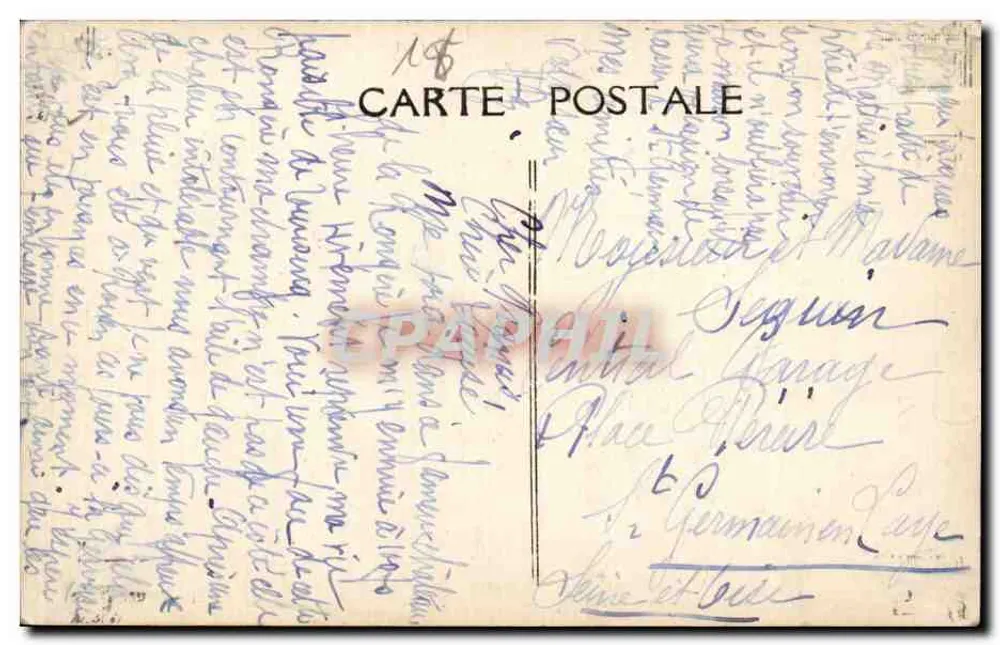 Saint-Éloi-de-Gy (Cher) — La Rongère — Edición Dubout, n°103 - Reverso