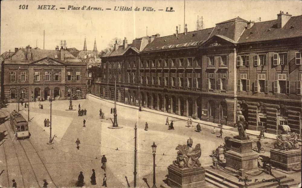 Metz — Place d'Armes — Das Rathaus — Edition F. Conrard, n° 101 - Vorderseite