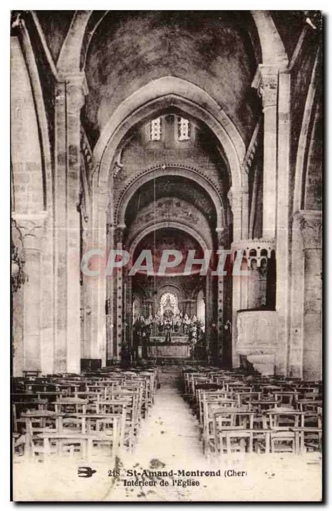 St-Amand-Montrond (Cher) — Innenansicht der Kirche — n°248 - Vorderseite