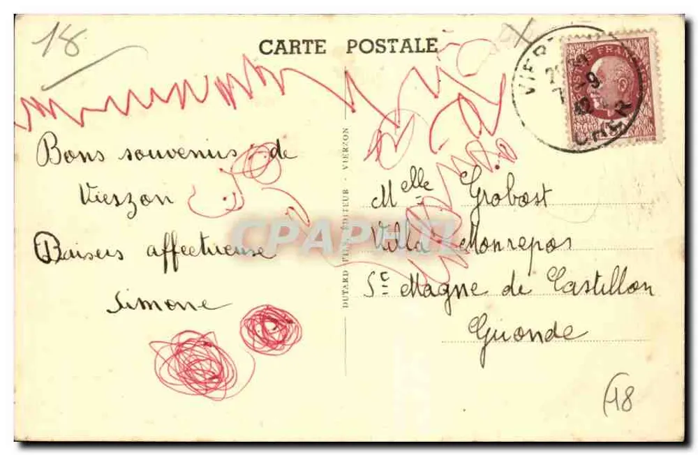 Vierzon (Cher) — O Ponte de Chaillot e o Cher - Verso