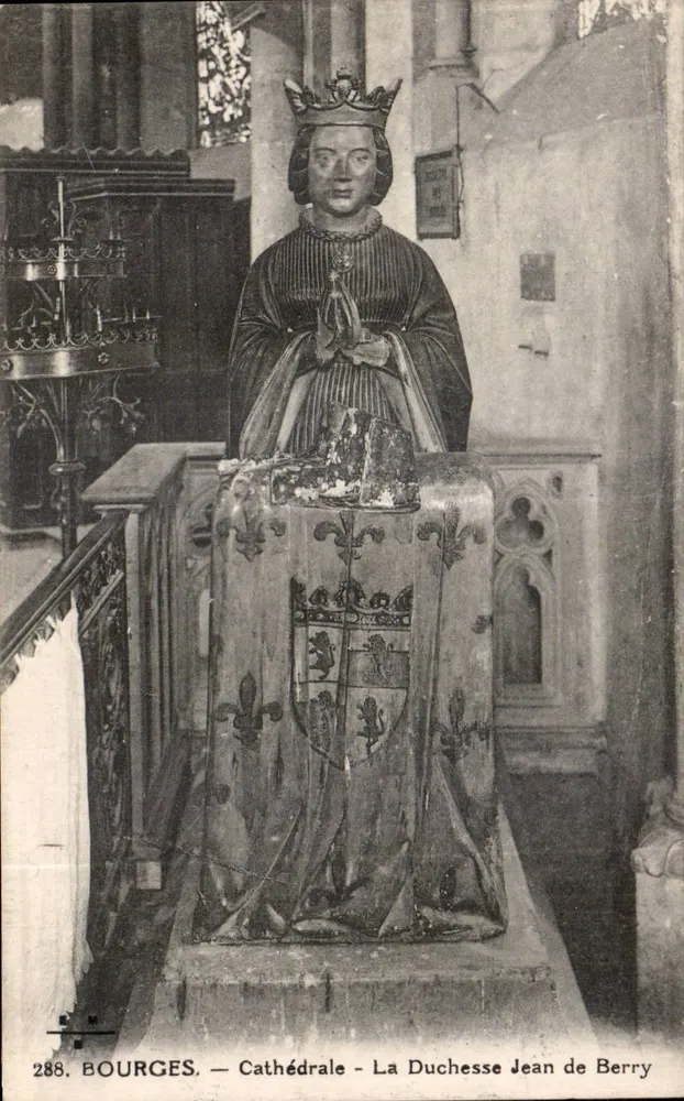 Bourges — Kathedrale — Die Herzogin Jean de Berry - Vorderseite