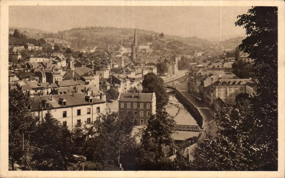 Tulle (Corrèze) — Blick auf das Viertel der Barrière und den Fluss Corrèze — Les Éditions d'Art YVON, Paris - Vorderseite