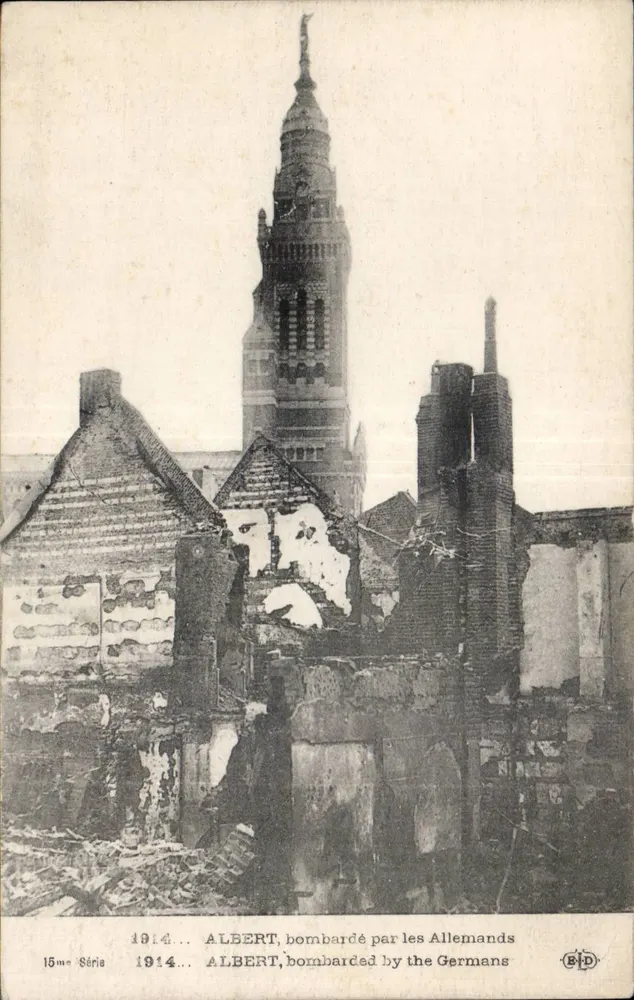 Albert — Bombardierung 1914 — Verlag B.P.D. — 15. Serie - Vorderseite