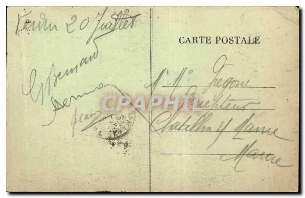 Verdun — Denkmal der Bayonettschlucht, äußere Ansicht — unbekannter Verleger, Nr. 263 - Rückseite