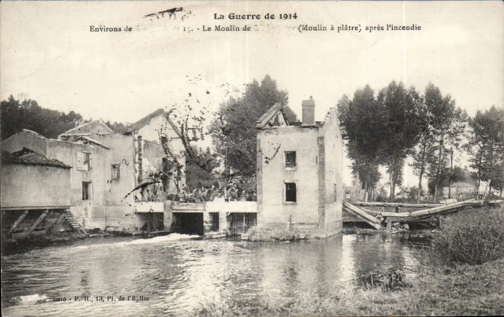Environ de Rambouillet — Le Moulin à plâtre après l'incendie — Photo P. R., 13, Pl. de l'Église - Awers