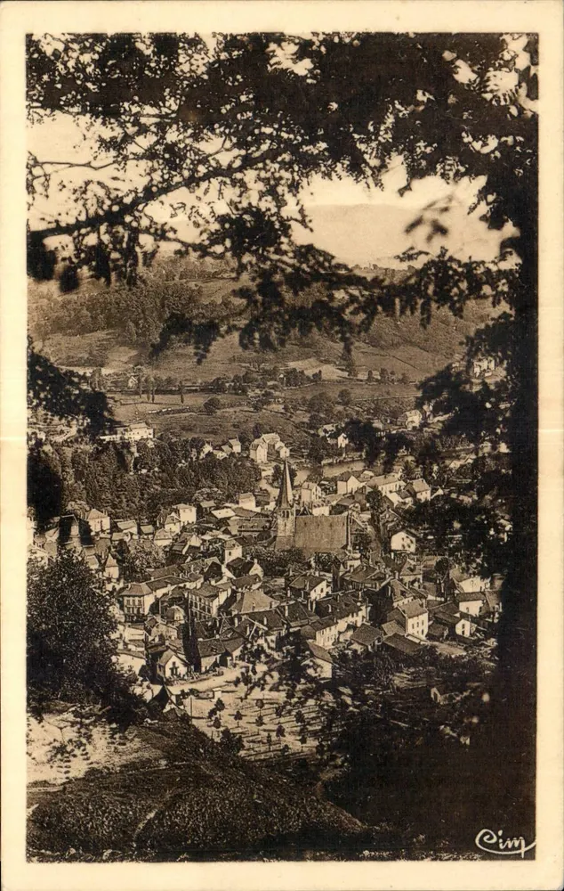 Bort-les-Orgues (Corrèze) — Ansicht der Côte de Péchecrós — Verlag C. Impr. de Bort-les-Orgues - Vorderseite