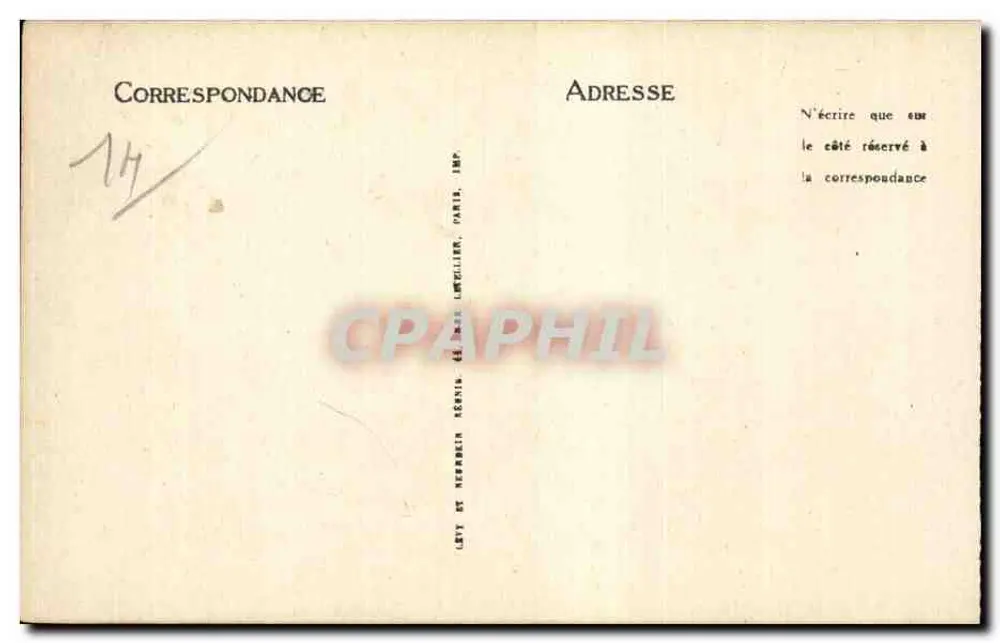 Lisieux — O Jardim Público — LL. — N° 40 - Verso