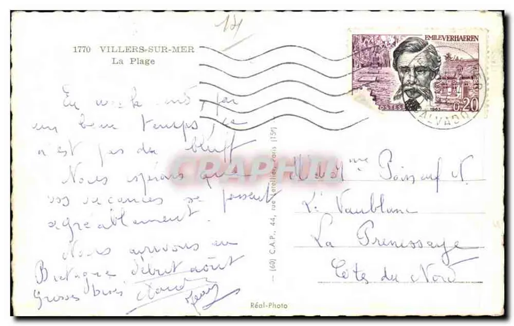 Villers-sur-Mer — A Praia — Réal-Photo - Verso