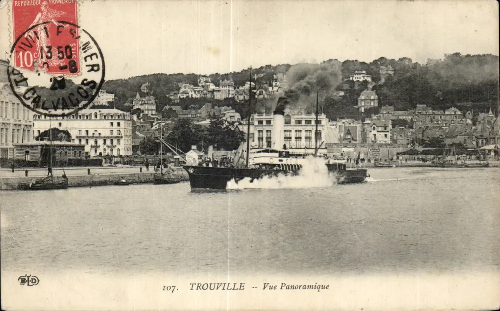 Trouville — Vista Panorâmica — DHD, n° 107 - Frente