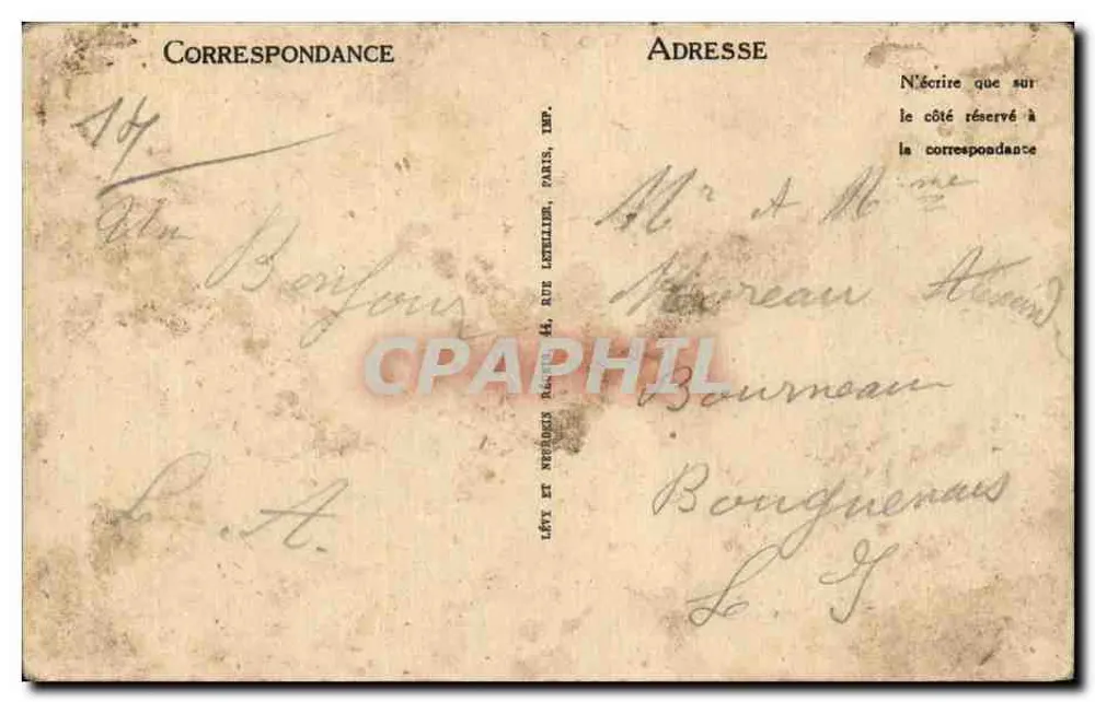 Lisieux — Alte Häuser der rue aux Fèvres (16. Jahrhundert) — ND - Rückseite