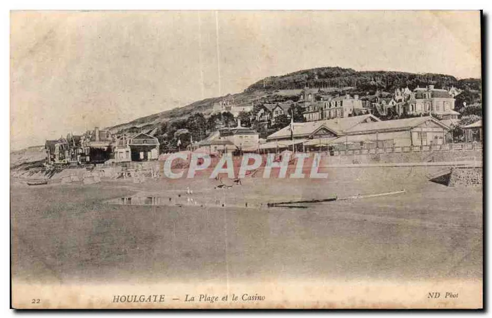 Houlgate — A Praia e o Casino — ND Phot - Frente